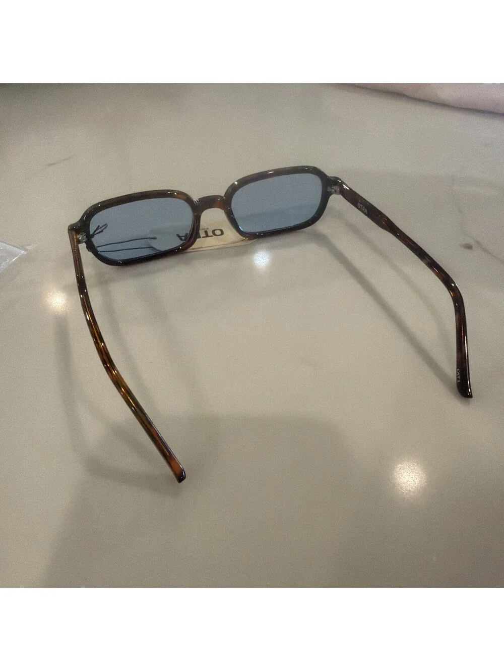 Otra Frankie Sunglasses In Tortoise/blue